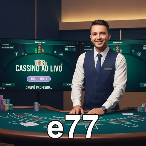 Tela mobile do e77 com entrada segura na plataforma