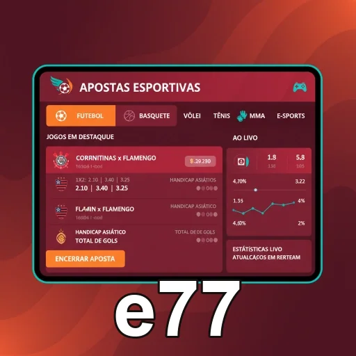 Saque via Pix pedido no mobile da e77