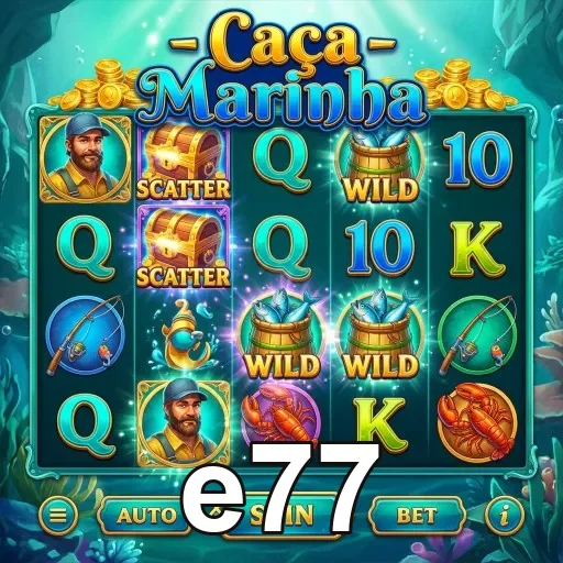 Celular com promoções e regras da e77 na tela