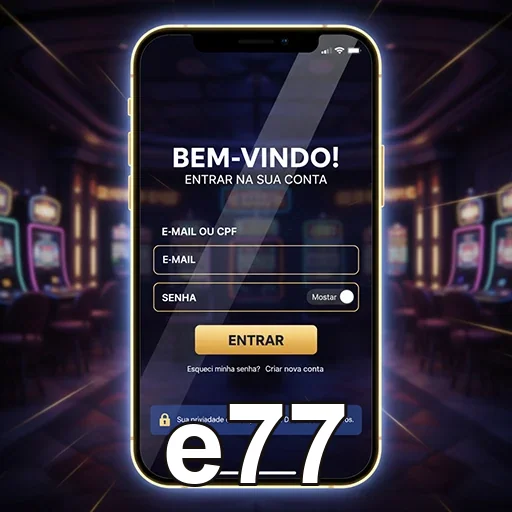 Atendimento mobile da e77 com chat de suporte no celular